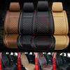 Universal Front Seat Cover Cushion Breathable PULeather Car Seat Pad Black white