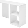 L-shaped Computer Desk Corner PC Table Workstation Home Office Study w/ Shelves