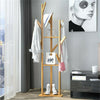 Heavy Duty Corner Coat Stands Rack Clothes Tree Umbrella Portable Hanger Shelf