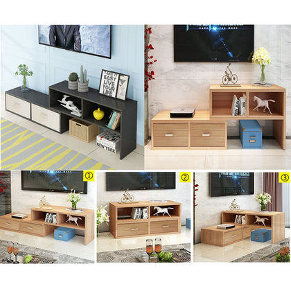 Modern 160cm TV Stand Unit Home Cabinet Media Storage Space Shelves w/ Drawers
