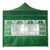 3x3m Heavy Duty Gazebo w/Sides Waterproof Party Tent Marquee Steel Frame Green