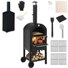 Outdoor Pizza Oven Wood-fired Pizza Maker Pizza Stone with Waterproof Cover