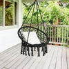 Hanging Hammock Swing Chair Handmade Rope Macrame Hammock Seat Outdoor Indoor