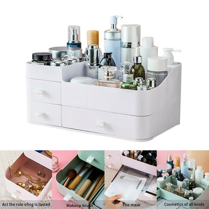 Makeup Drawers Box Desktop Storage Jewelry Container Cosmetic Case Organizer UK
