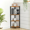 Fan Shape Side Corner Shelf 3/4 Tiers Racking Unit Flower Plant Stand Bookcase