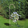 8 x Black/Pink/White Wedding Party Garden Shepherd Hook Crook Flower Holder 90cm