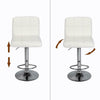 2PcsFaux Leather PU Bar Stools Breakfast Bar Chair Kitchen Stool Swivel Stool UK
