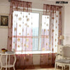Sunflower Net Voile Window Curtains Sheer Tulle Drape Panel Home Ornament 1Pc UK
