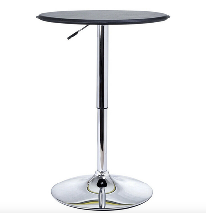Tall Bar Table Kitchen Breakfast Dining Furniture Metal Round Modern Adjustable