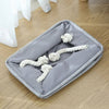 Fabric Storage Box Plain Foldable Collapsible Rope Handles Storage Cubes Basket