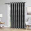 Thermal Blackout Door Curtains Eyelet Ring Top Ready Made Single Panel Curtain