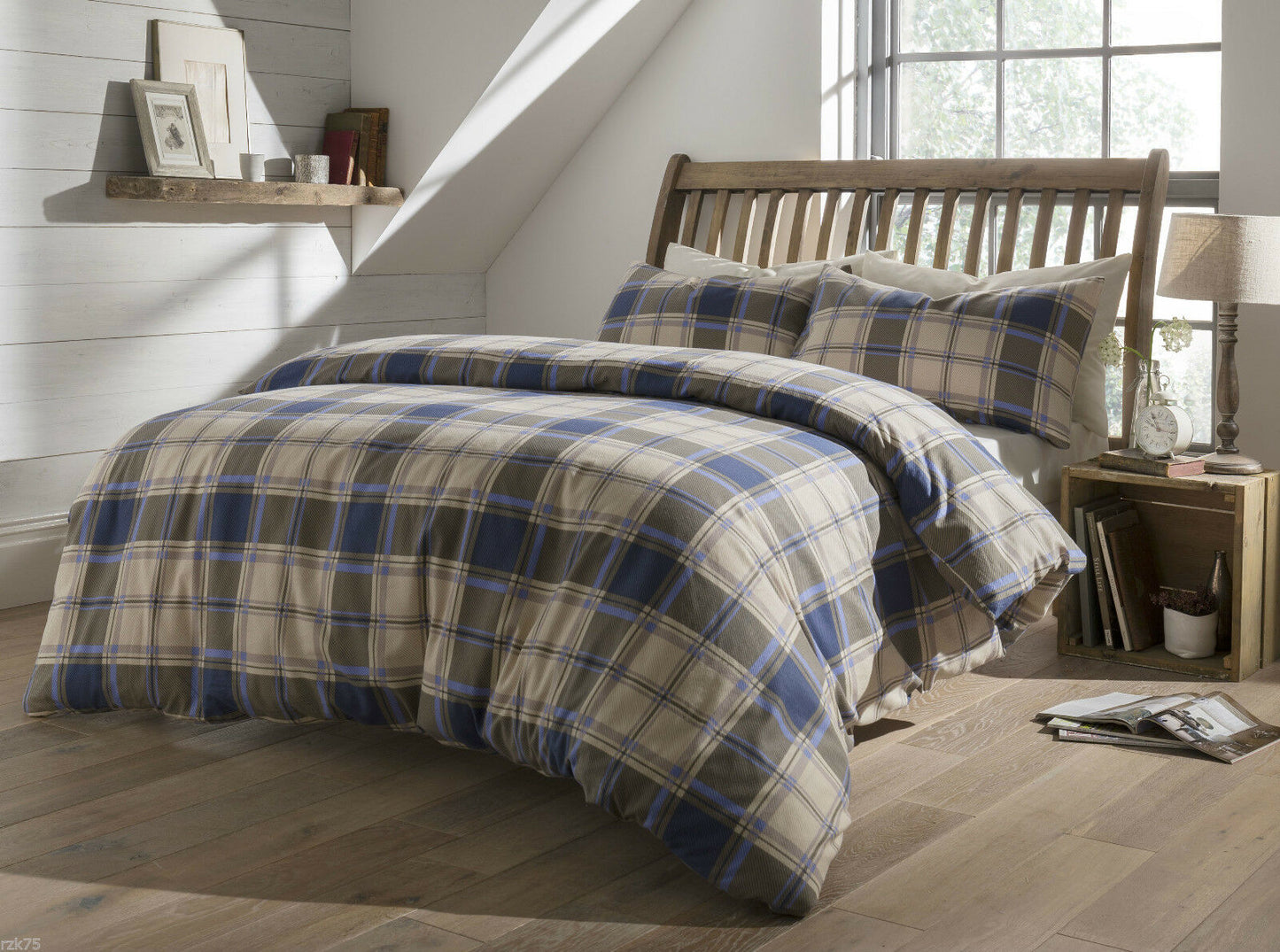 Luxury Flannelette Duvet Cover Set, 100% Soft Cotton, Single Double King Size