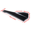 2Pcs Car Rear Bumper Protector Lip Diffuser Spoiler Angle Splitter Carbon Fiber