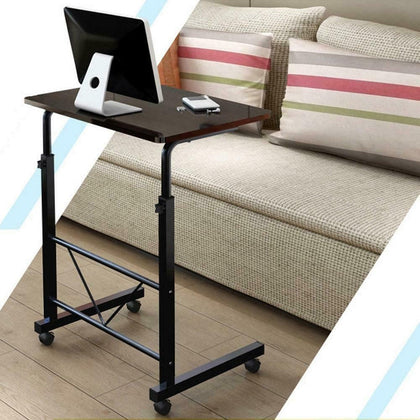 C Shaped Over Bed Chair Coffee Tea Bed Side Desk Table Laptop Holder Home Black