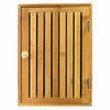 Wall Mounted Wooden Bamboo Key Storage Box Hanging Hooks Holder Organiser