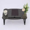 Folding Laptop Bed Tray Table Portable Lap Desk Notebook Breakfast Cup Slot UK