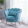 Orthopeadic Nordic Scallop Shell Lotus Round Barrel Tub Chair Wing Armchair Sofa