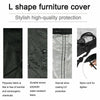L+S Shape Waterproof Furniture Cover Outdoor Garden Rattan Corner Sofa