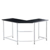 Black Computer Desk L Shape Home Office Desks Large PC Workstation Corner Table