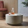 Concrete Effect Side Table Stone Coffee Bed Side Living Room Furniture SR