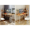 Home Wood Computer Desk PC Laptop Table Office Study Simple Workstation Shelves