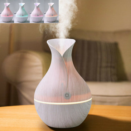 Aroma Essential Oil Diffuser Air Purifier LED Aromatherapy Humidifier 130ML