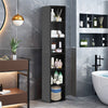 Cube 6 Tier Tall Wood Bookcase Shelf Shelving Display Storage Unit 180cm