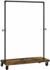 Industrial Style Wardrobe Clothes Rail Shoe Rack Storage Wheels Closet Garment
