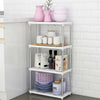 4 Tier Plastic Storage Rack/Shelving Shelf Kitchen Office Bathroom Unit Stand UK