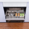 Kitchen Cupboard Base Larder Pull Out Basket Drawer Stainless Steel Storage Unit