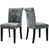 Modern Dressing Table Chair Stool Bedroom Makeup Seat Dining Chairs Grey Velvet