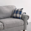 2, 3 Seater Grey Linen Fabric Sofa Armchair Lounger with 2 Pillows Living Room