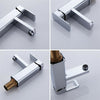 1x Modern Bathroom Basin Sink Tap Mono Mixer Taps Waterfall Faucet Chrome Brass