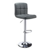 Breakfast Bar Stool Swivel PU Leather Kitchen Chrome Metal Bas Gas Lift Chair