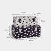 Storage Trunks Set of 2 Chest Polka-Dot Velvet Rose Gold Case Box Organiser