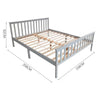 Modern Wooden Slatted Bed Frame 4ft6 5ft Double/ King Size Bedstead Adult Kids