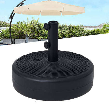 45cm Garden Umbrella Stand 17L Fillable Outdoor Parasol Base for Sand or Water