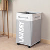 Folding Large Rolling Laundry Basket with Wheel Dirty Clothes Hamper Storage Bin
