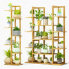 Extra Large Bamboo 11 Tier 17 Potted Plant Stand Rack Multiple Flower Pot Shelf