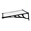 Outdoor Door Canopy Window Roof Fixed Awning Porch UV Water Rain Cover Shelter