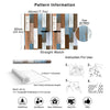 6M Retro Blue Grey Wood Grain Wallpaper Self Adhesive Waterproof Wall Stickers