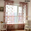 Sunflower Net Voile Window Curtains Sheer Tulle Drape Panel Home Ornament 1Pc UK