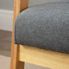 Modern 2 Seater Sofa Bed Armchair Upholstered Fabric Linen Seat Wooden Frame