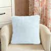 White Fur Fluffy Plush Throw Pillow Cases Shaggy Soft Chair Sofa Cushion Cover