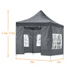 2m/3m Gazebo Marquee Heavy Duty Garden Tent Showerproof Full Side Curtains Party