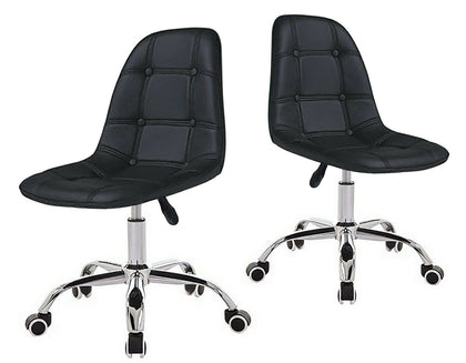 Cushion Computer Office Desk Chair Chrome Legs Lift Swivel Adjustable Hight-137