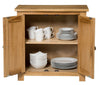Small Oak Storage Cupboard | Wooden Filing Cabinet Shoe Organiser Bathroom Unit