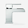 OZONE WATERFALL BATHROOM BASIN MONO SQUARE MIXER TAP CLOAKROOM CHROME LUXURY