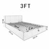 Modern Side Lift Up Storage Bed Frame Ottoman Divan Base & Headboard in Grey