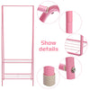 Heavy Duty Metal Clothes Storage Rack Coat Hanging Rail Shoe Stand Garment Shelf